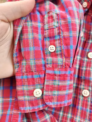 Camisa GANT niño cuadros roja talla 3/4