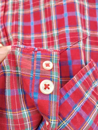 Camisa GANT niño cuadros roja talla 3/4