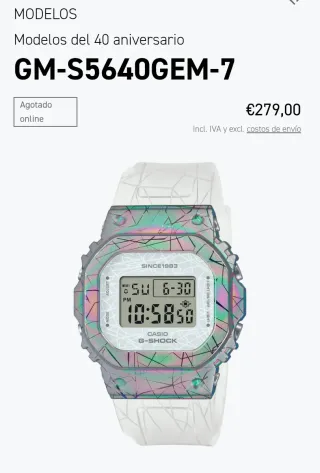 Reloj Casio G-Shock 40 Aniversario