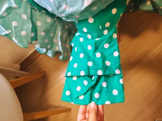 Traje de flamenca verde Andalucía