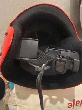 Casco de esquí infantil Briko rojo