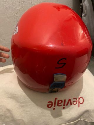 Casco de esquí infantil Briko rojo