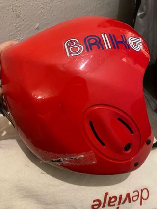 Casco de esquí infantil Briko rojo