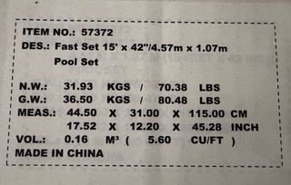 Piscina Hinchable Bestway Fast Set 4.57m