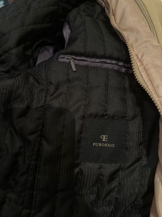 Chaqueta Puroego Beige con Chaleco Interior