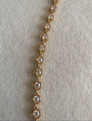 Colar com Cristais Dourados