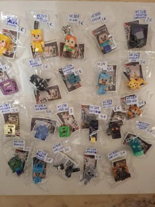 Figuras Kinder Sorpresa Minecraft