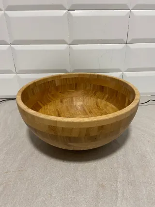 Frutero de bambú y madera ikea