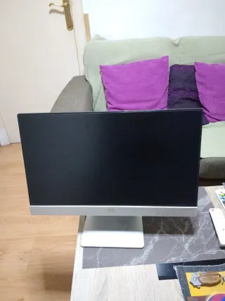 Monitor HP Negro y Plateado