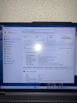 Portátil Gaming i7-12800hx Rtx4070 1Tb ssd 16Ram