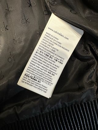 Chaqueta Bomber Biker Calvin Klein Negra