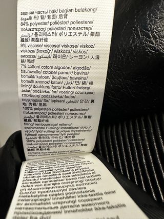 Chaqueta Bomber Biker Calvin Klein Negra