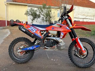 KTM Enduro/Motocross Moto Naranja/Negra