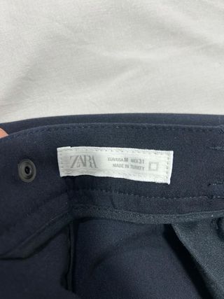 Pantalón de traje azul
