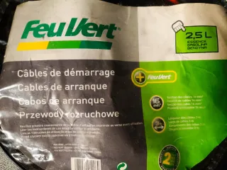 Pinzas de arranque Feu Vert 2.5L 16mm² 3m