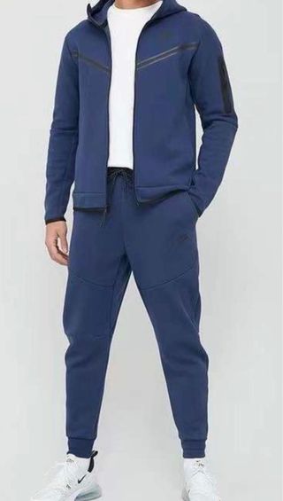 Conjunto Deportivo Nike Hombre Azul tech flecce