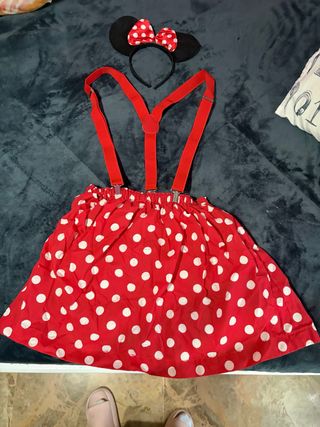 Disfraz Minnie Falda Lunares y Diadema