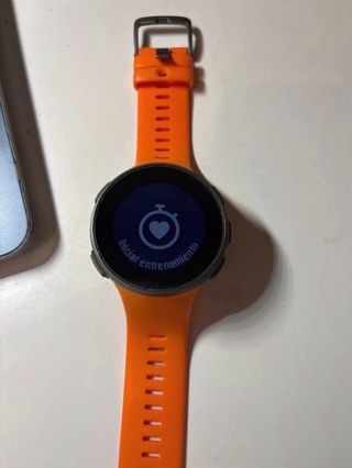 Reloj Polar Deportivo Naranja y Negro