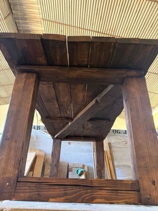 Mesa de pino maciza rústica