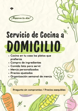COCINO EN TU CASA / MENÚS LISTOS PARA CADA DÍA
