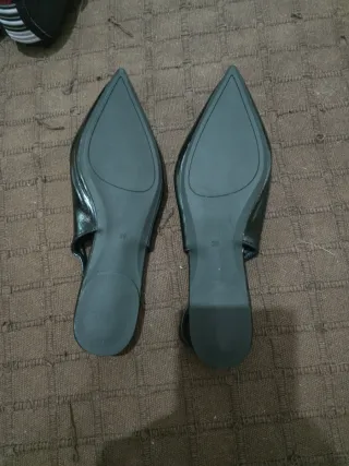 Zapatos negros punta fina T38