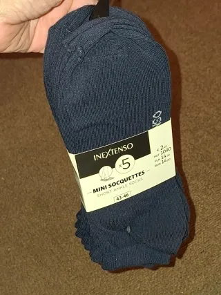 5 pares calcetines tobilleros INEXTENSO 43-46