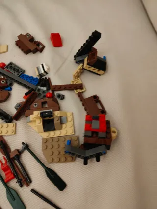 Despiece Lego 7018 barco vikingo VS serpiente Midg