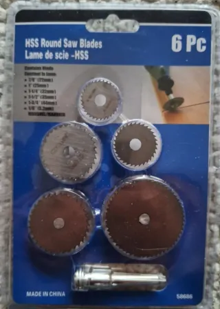 6 Hojas Sierra Circular HSS + Mandril OFERTA!!!