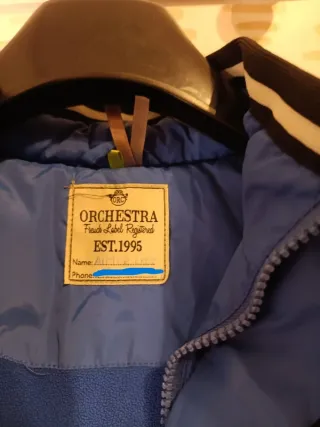 Plumífero Azul Orchestra Niño T.8