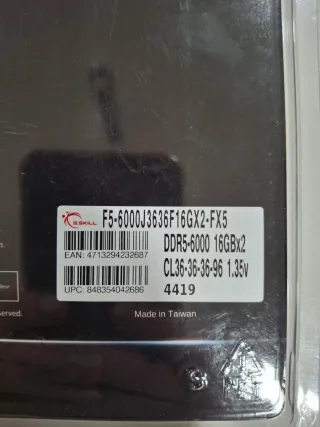 RAM DDR5 G.Skill Flare X5 32GB (2x16GB) 6000MHz CL