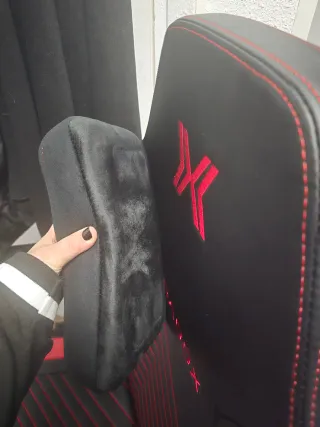 Silla Gamer Paradox Space Force (negra y roja)