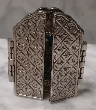°Pequeño Altar Tríptico Plateado