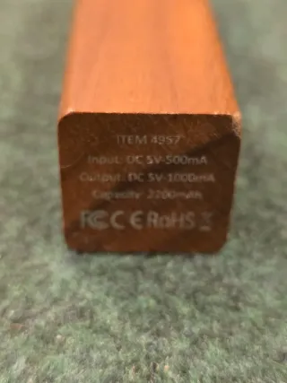 Powerbank efecto madera