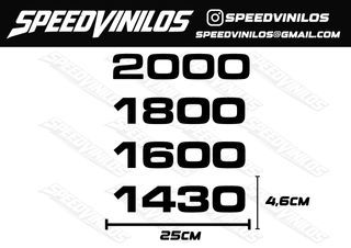 Pegatinas números Seat Clásico