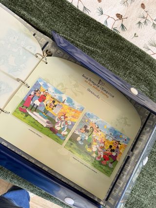 Libro Sellos Olímpicos Disney