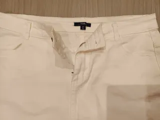 Falda blanca mini vaquera