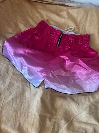 Shorts Muay Thai Boxeo ZA Rosa Degradado