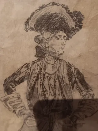 OPORTUNIDAD  Cuadro antiguo M. Fortuny dibujo