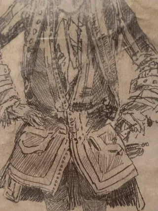 OPORTUNIDAD  Cuadro antiguo M. Fortuny dibujo