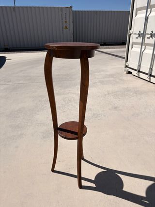 Mesita auxiliar alta de madera  Vintage