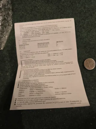 Traductor y Convertidor de Moneda Portátil con pil