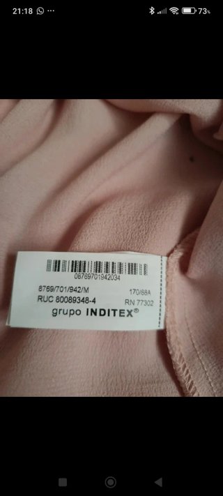 Blusa rosa con volantes