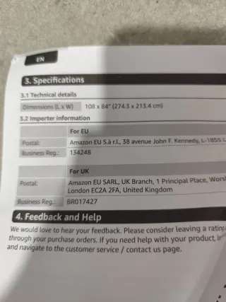 Tienda de campaña Amazon Basics 4 personas
