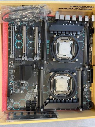 Kit Dual CPU X99 Machinist MD8 + 2x Xeon E5-2680