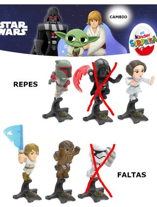 Figuras Kinder Sorpresa Star Wars