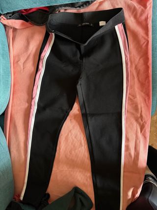 Mallas Zara Basic Talla M con Raya Lateral