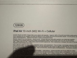 iPad Air 13 (M2) 128GB Wi-Fi + Cellular 5G