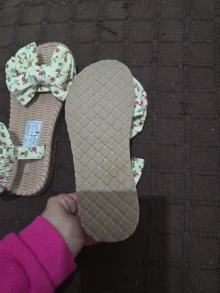 Sandalias Niña T29-30 Flores y Lazos