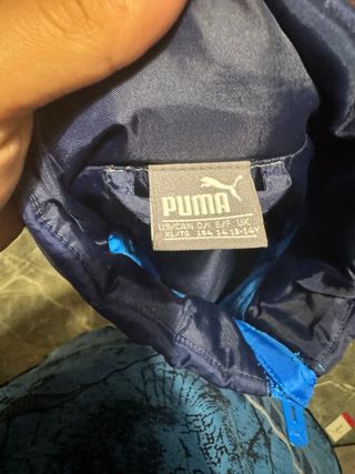 Chaqueta Puma Acolchada Azul Talla 13/14 Años