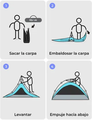 Carpa Playa Glymnis Automática 4-6 personas